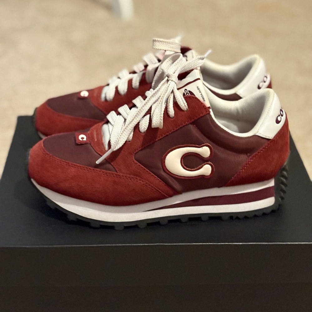 Coach Runner suede sneaker size 6B - Picture 5 of 9